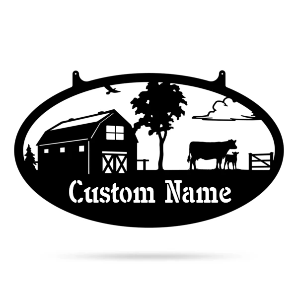 Your Customizable Farm Sign - Cow & Calf